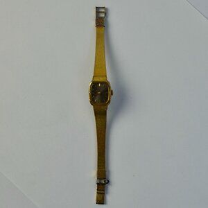 Seiko 1100-5509 Japan Gold Women's Dress Watch Missing Chain Untested